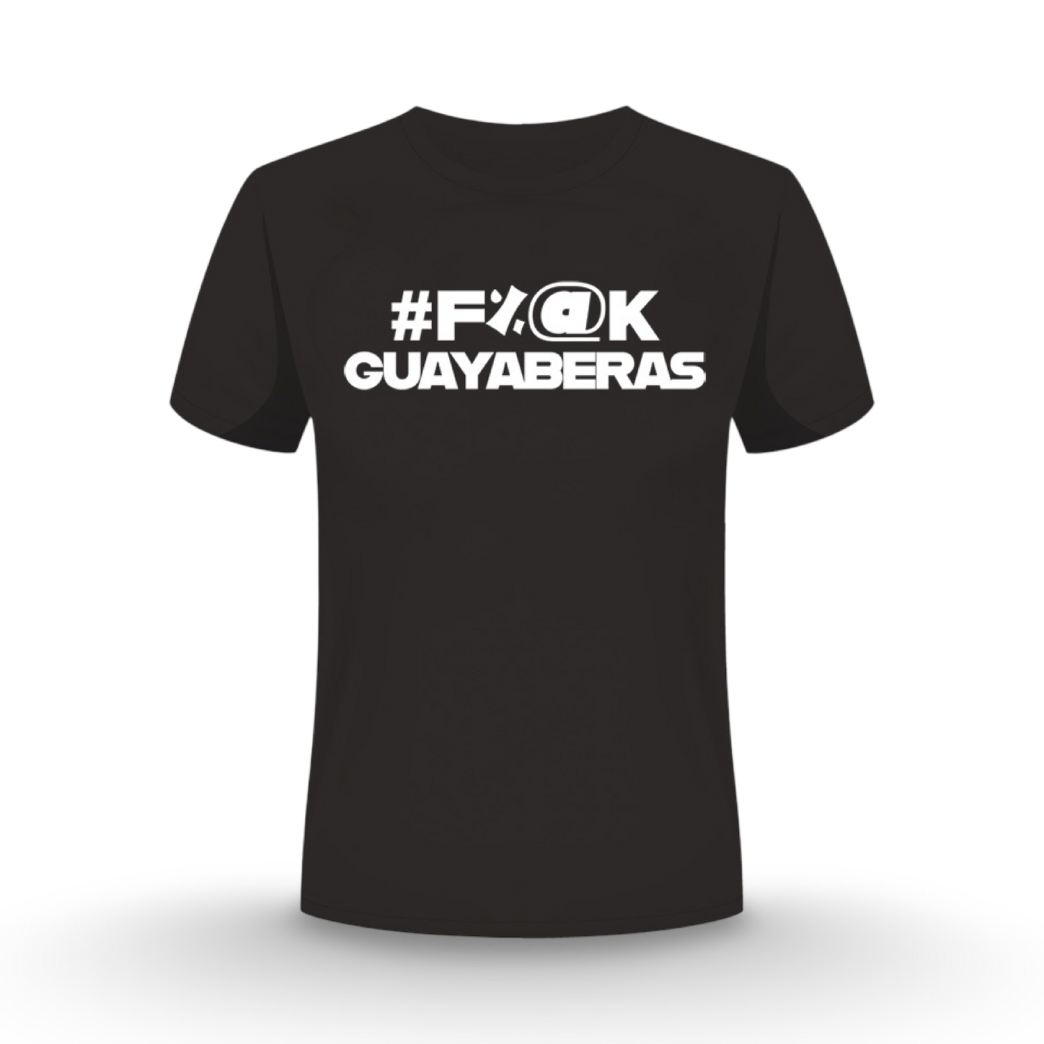CIGARx Black #F%@K GUAYABERAS Crew Neck T-Shirt
