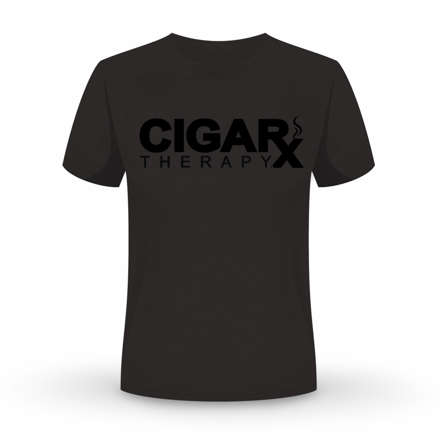 CIGARx Black w/ Black Logo Crew Neck T-Shirt