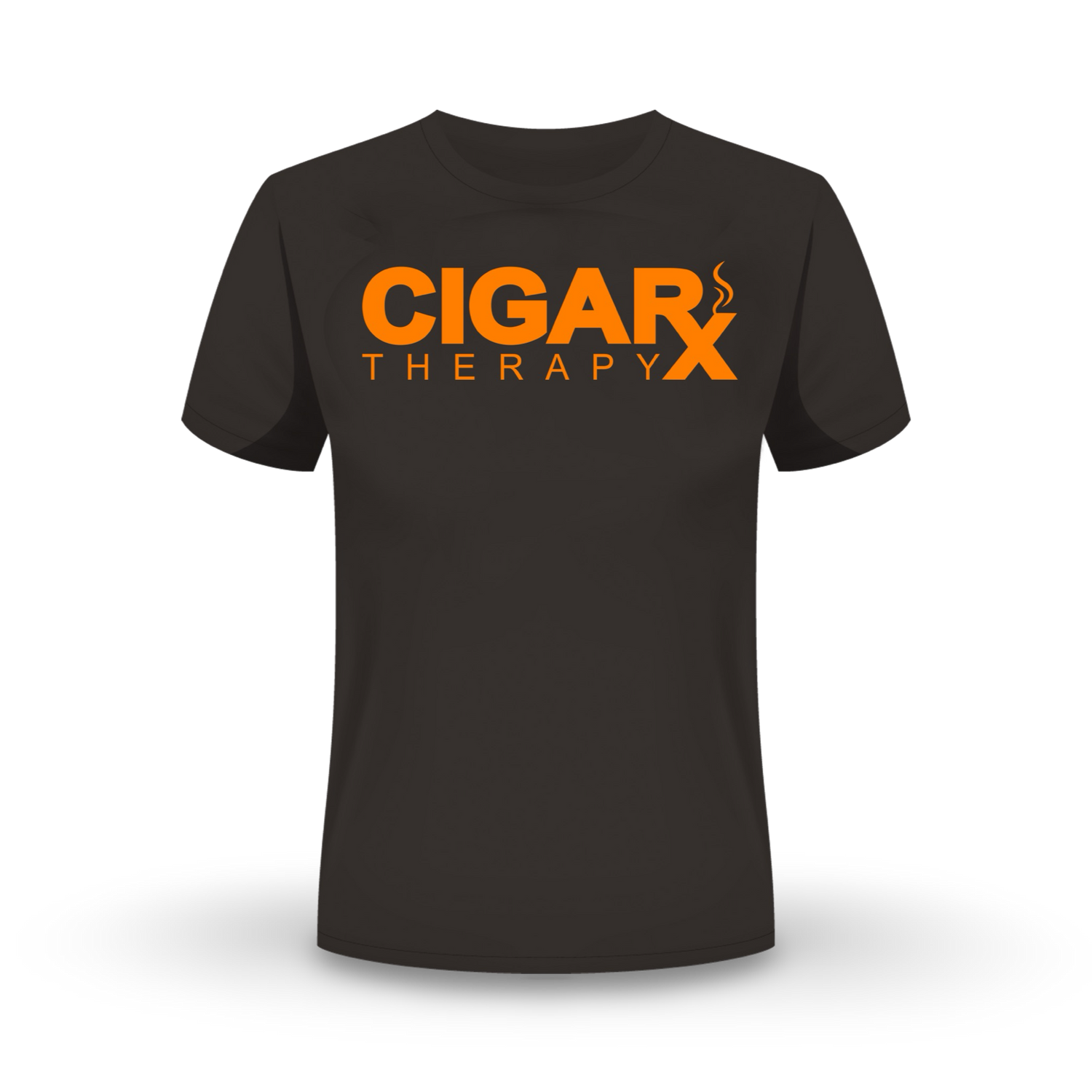 CIGARx Black w/ Orange Logo Crew Neck T-Shirt