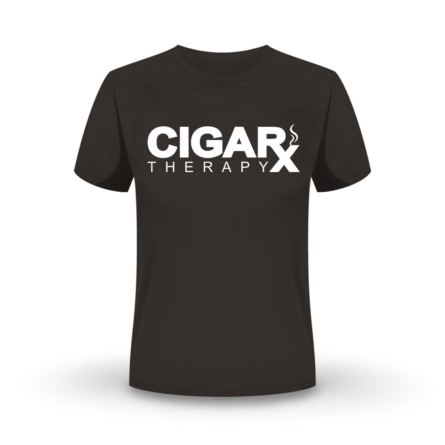 CIGARx Black w/ White Logo Crew Neck T-Shirt