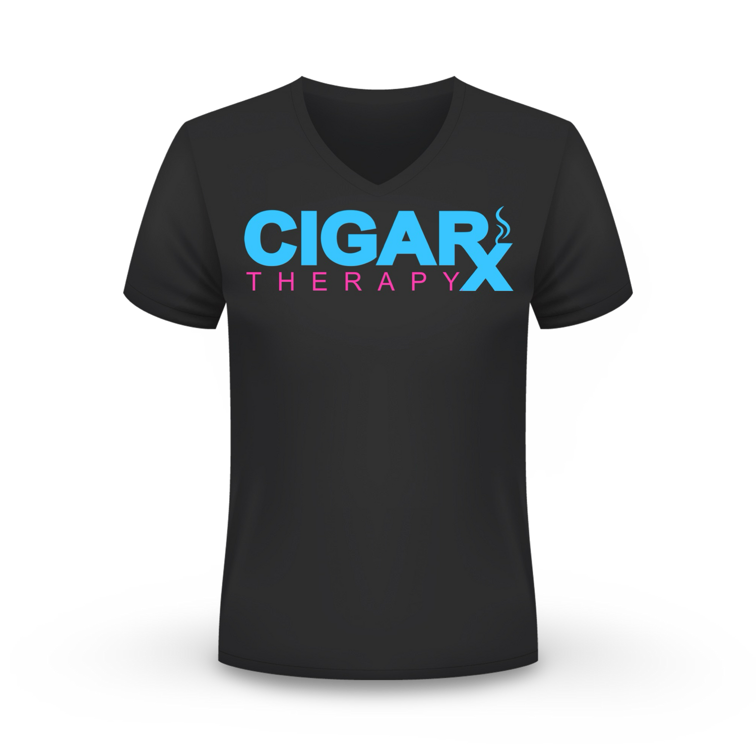 CIGARx MIAMI Black V-Neck T-Shirt