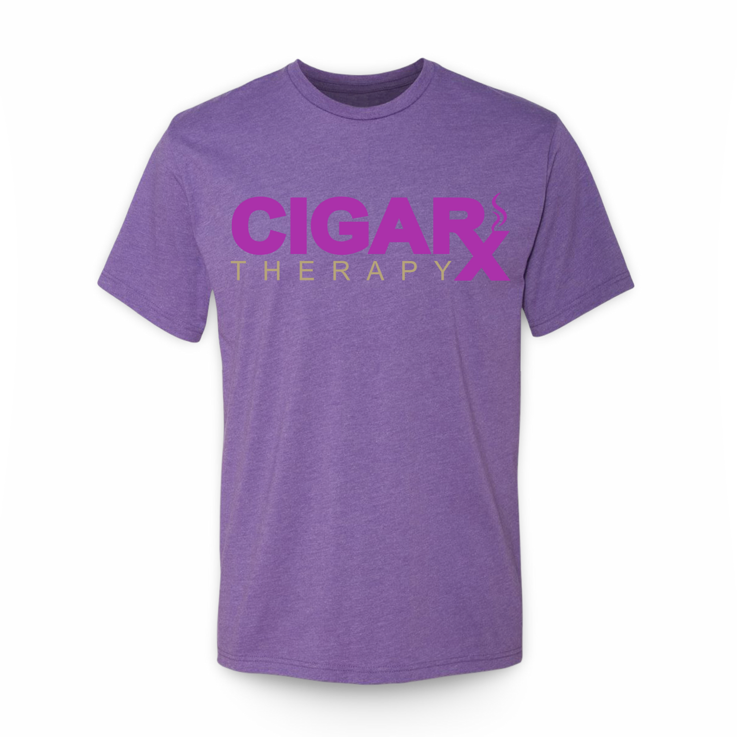 CIGARx Purple w/ Gold Logo Crew Neck T-Shirt
