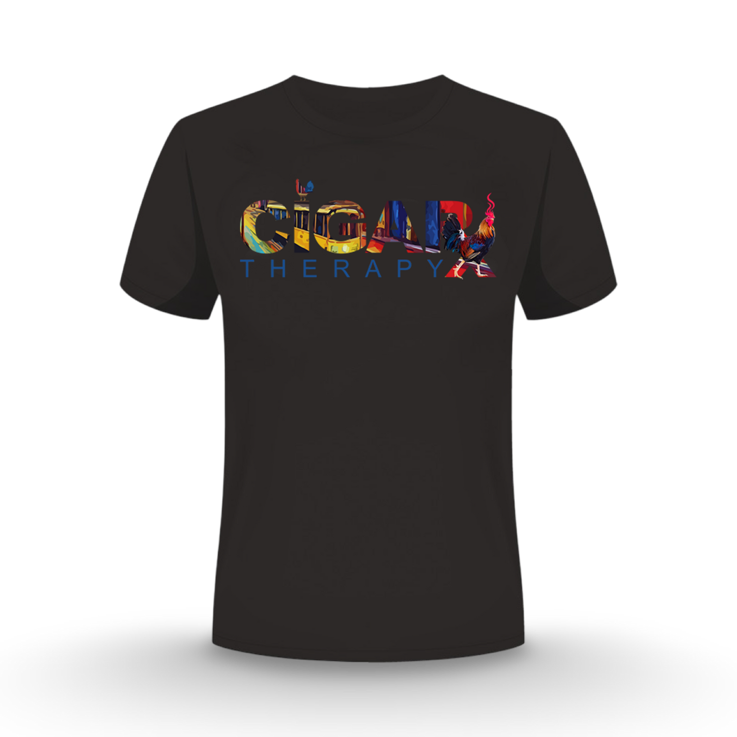 CIGARx Black Ybor City Festival Crew Neck T-Shirt Front