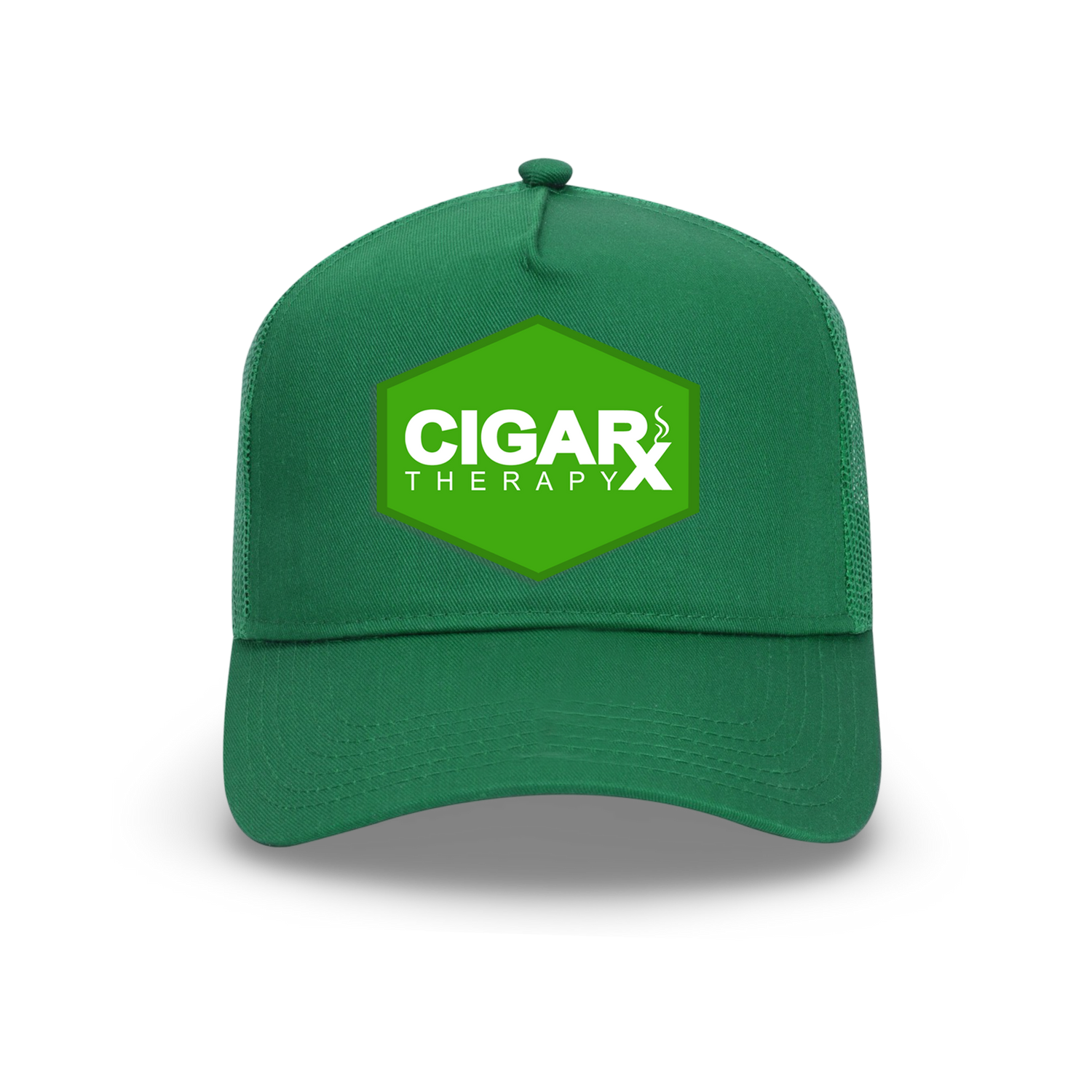 Green Curved Trucker with Green Classic Patch