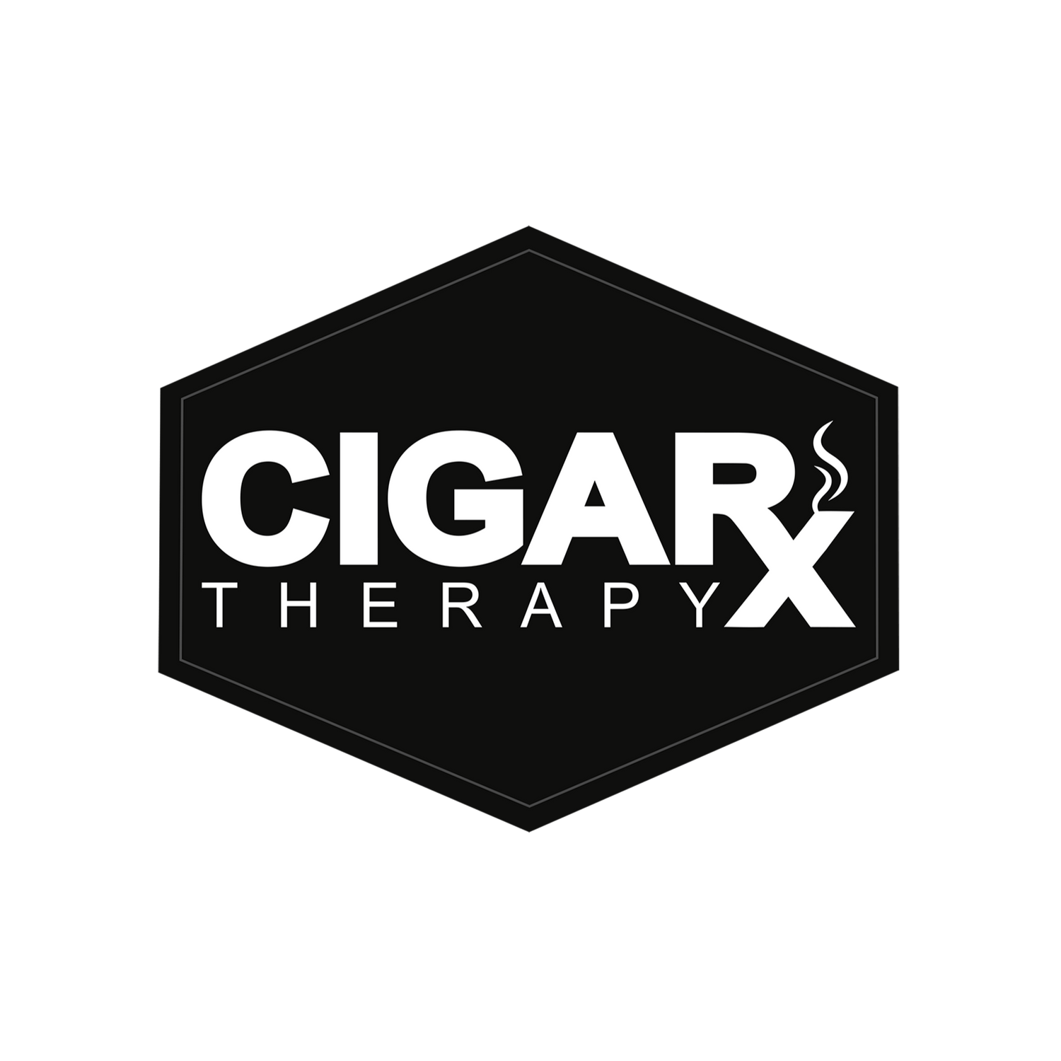 CIGARx Therapy White on Black PVC Patch