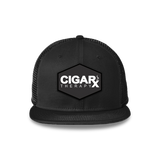 🎁 Black Flat Trucker with Black Classic Patch (10% off)