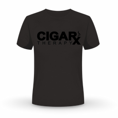 CIGARx Black w/ Black Logo Crew Neck T-Shirt