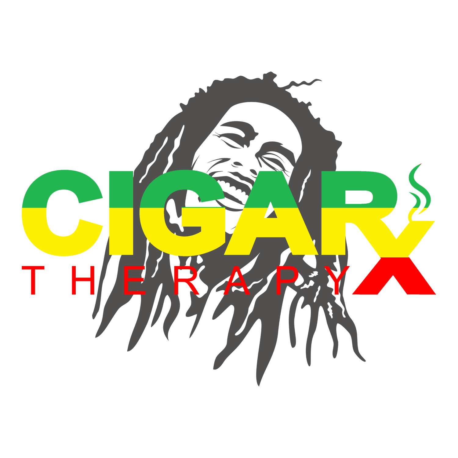 CIGARx Black w/ Reggae Rasta Logo