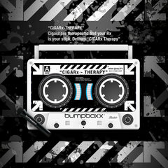 CIGARx White REMIXX ID w/ White & Black Pattern Bumpboxx with Bckground