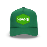 Green Curved Trucker with Green Classic Patch